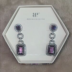 Bomb Party Purple Earrings